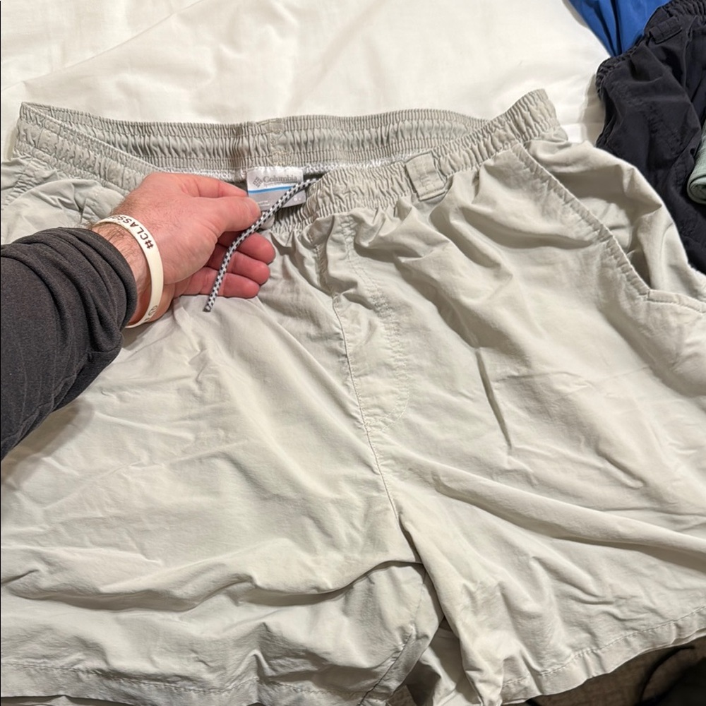 Light Gray Casual Shorts